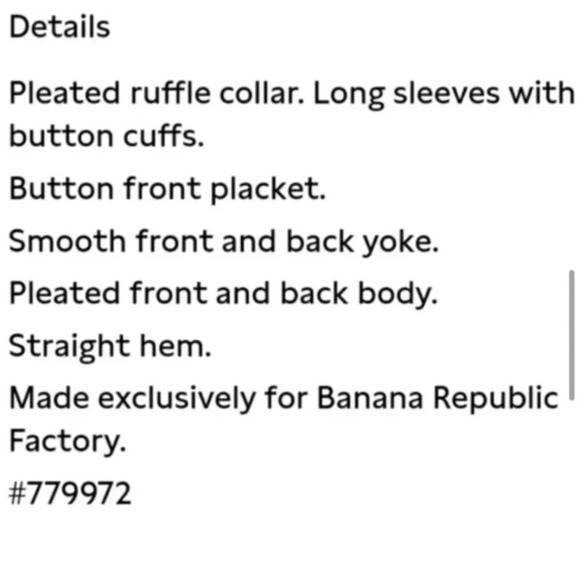 Banana Republic Chiffon Pleated Blouse - Picture 13 of 13